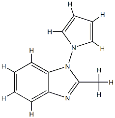 1H-Benzimidazole,2-methyl-1-(1H-pyrrol-1-yl)-(9CI) CAS#: 87948-02-5