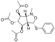 1H-Cyclopentcisoxazole-4,5,6-triol, hexahydro-1-methyl-3-(phenylthio)-, triacetate (ester), 3R-(3.alpha.,3a.beta.,4.beta.,5.alpha.,6.beta.,6a.beta.)- CAS#: 88111-83-5