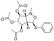 1H-Cyclopentcisoxazole-4,5,6-triol, hexahydro-1-methyl-3-(phenylthio)-, triacetate (ester), 3S-(3.alpha.,3a.alpha.,4.alpha.,5.beta.,6.alpha.,6a.alpha.)- CAS#: 88196-01-4
