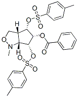 1H-Cyclopentcisoxazole-4,5,6-triol, hexahydro-1-methyl-, 5-benzoate 4,6-bis(4-methylbenzenesulfonate), 3aR-(3a.alpha.,4.alpha.,5.beta.,6.alpha.,6a.alpha.)- CAS#: 88111-80-2