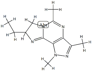 1H-Imidazo(1,2-c)pyrazolo(3,4-e)pyrimidine, 8-ethyl-7,8-dihydro-1,3,5- trimethyl- CAS#: 89239-35-0