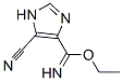 1H-Imidazole-4-carboximidic acid, 5-cyano-, ethyl ester (9CI) CAS#: 806628-43-3