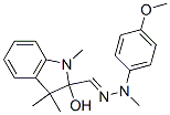 1H-Indole-2-carboxaldehyde,2,3-dihydro-2-hydroxy-1,3,3-trimethyl-,(4-methoxyphenyl)methylhydrazone CAS#: 81241-99-8