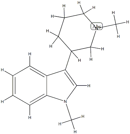 1H-Indole,1-methyl-3-(1-methyl-3-piperidinyl)-(9CI) CAS#: 804445-38-3