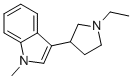 1H-Indole,3-(1-ethyl-3-pyrrolidinyl)-1-methyl-(9CI) CAS#: 804445-19-0