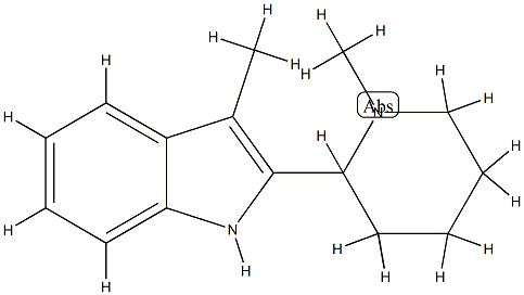 1H-Indole,3-methyl-2-(1-methyl-2-piperidinyl)-(9CI) CAS#: 803651-86-7
