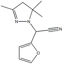 1H-Pyrazole-1-acetonitrile,alpha-2-furanyl-4,5-dihydro-3,5,5-trimethyl-(9CI) CAS#: 827584-22-5