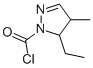 1H-Pyrazole-1-carbonyl chloride, 5-ethyl-4,5-dihydro-4-methyl- (9CI) CAS#: 89662-72-6