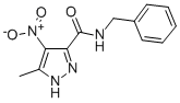 1H-Pyrazole-3-carboxamide, 5-methyl-4-nitro-N-(phenylmethyl)- CAS#: 80030-79-1