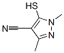 1H-Pyrazole-4-carbonitrile, 5-mercapto-1,3-dimethyl- CAS#: 87573-92-0
