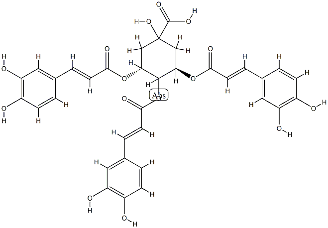 (1alpha,3R,4alpha,5R)-3,4,5-Tris[[(2E)-3-(3,4-dihydroxyphenyl)-1-oxo-2-propen-1-yl]oxy]-1-hydroxycyclohexanecarboxylic acid CAS#: 86632-03-3