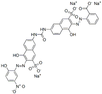 2-[[1-Hydroxy-6-[[[[5-hydroxy-6-[(2-hydroxy-5-nitrophenyl)azo]-7-sulfo-2-naphtyl]amino]carbonyl]amino]-3-sulfo-2-naphtyl]azo]benzoic acid trisodium salt CAS#: 82944-45-4