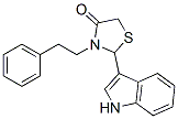 2-(1H-indol-3-yl)-3-phenethyl-thiazolidin-4-one CAS#: 86427-44-3