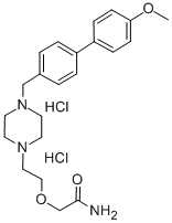 2-(2-(4-((4-Methoxyphenyl)phenylmethyl)-1-piperazinyl)ethoxy)acetamide dihydrochloride CAS#: 83881-43-0