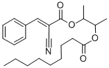 2-((2-Cyano-1-oxo-3-phenyl-2-propenyl)oxy)-1-methylpropyl nonanoate CAS#: 84006-51-9
