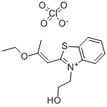 2-(2-ETHOXY-1-PROPENYL)-3-(2-HYDROXYETHYL)BENZOTHIAZOLIUM PERCHLORATE CAS#: 88736-02-1