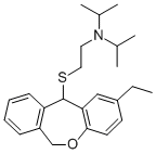2-((2-Ethyl-6,11-dihydrodibenz(b,e)oxepin-11-yl)thio)-N,N-bis(1-methyl ethyl)ethanamine CAS#: 87673-20-9