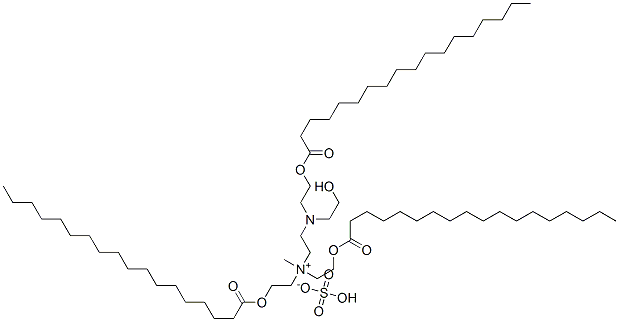 [2-[(2-hydroxyethyl)[2-(stearoyloxy)ethyl]amino]ethyl]methylbis[2-(stearoyloxy)ethyl]ammonium hydrogen sulphate CAS#: 83968-70-1