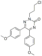 2-(3-chloropropyl)-5,6-bis(4-methoxyphenyl)-1,2,4-triazin-3-one CAS#: 84424-00-0