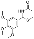 2-(3,4,5-Trimethoxyphenyl)-1,3-perhydrothiazine-4-one CAS#: 82697-76-5