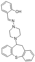 2-(((4-(10,11-Dihydrodibenzo(b,f)thiepin-10-yl)-1-piperazinyl)imino)me thyl)phenol CAS#: 86758-96-5