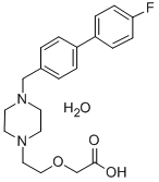 (2-(4-((4-Fluorophenyl)phenylmethyl)-1-piperazinyl)ethoxy)acetic acid hydrate CAS#: 83881-57-6