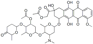 [2-[4-[5-[4-acetyloxy-6-methyl-5-(6-methyl-5-oxo-oxan-2-yl)oxy-oxan-2- yl]oxy-4-dimethylamino-6-methyl-oxan-2-yl]oxy-2,5,12-trihydroxy-7-meth oxy-6,11-dioxo-3,4-dihydro-1H-tetracen-2-yl]-2-oxo-ethyl] acetate CAS#: 81975-88-4