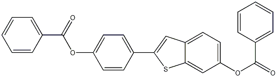 2-[4-(Benzoyloxy)phenyl]benzo[b]thiophene-6-ol 6-benzoate CAS#: 84449-64-9
