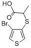 2-((4-Bromo-3-thienyl)thio)propanoicacid CAS#: 86004-64-0