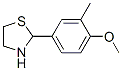 2-(4-methoxy-3-methyl-phenyl)thiazolidine CAS#: 83522-14-9