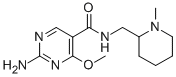 2-Amino-4-methoxy-N-((1-methyl-2-piperidyl)methyl)-5-pyrimidinecarboxa mide CAS#: 84332-18-3