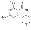 2-Amino-4-methoxy-N-(1-methyl-4-piperidinyl)-5-pyrimidinecarboxamide CAS#: 84332-22-9