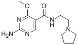 2-Amino-4-methoxy-N-(2-(1-pyrrolidinyl)ethyl)-5-pyrimidinecarboxamide CAS#: 84332-08-1