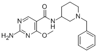2-Amino-N-(1-benzyl-3-piperidyl)-4-methoxy-5-pyrimidinecarboxamide CAS#: 84332-21-8