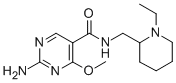 2-Amino-N-((1-ethyl-2-piperidinyl)methyl)-4-methoxy-5-pyrimidinecarbox amide CAS#: 84332-19-4
