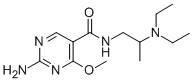 2-Amino-N-(2-(diethylamino)propyl)-4-methoxy-5-pyrimidinecarboxamide CAS#: 84332-11-6