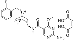 2-Amino-N-(8-(o-fluorobenzyl)-3-beta-nortropanyl)-4-methoxy-5-pyrimidi necarboxamide CAS#: 84936-80-1