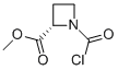 2-Azetidinecarboxylic acid, 1-(chlorocarbonyl)-, methyl ester, (S)- (9CI) CAS#: 86264-77-9
