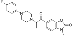 2-BENZOXAZOLINONE, 6-(2-(4-(p-FLUOROPHENYL)-1-PIPERAZINYL)PROPIONYL)-3 -METHYL- CAS#: 82211-65-2