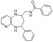 2-Benzoylaminomethylene-4-phenyl-1H-tetrahydro-6-azabenzo-1,5-diazepin e CAS#: 87474-36-0