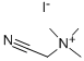 2-(Dimethylamino)acetonitrile methyl iodide, (N-Iodo-N,N,N-trimethylamino)acetonitrile, 1-Cyano-N,N,N-trimethyl-methanaminium iodide CAS#: 82272-28-4