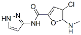 2-Furancarboxamide, 4-chloro-5-(methylamino)-N-1H-pyrazol-3-yl- CAS#: 826991-50-8