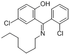 2-(Heptylimino-(2-chlorophenyl)methyl)-4-chlorophenol CAS#: 80018-12-8