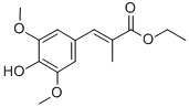 2-PROPENOIC ACID, 3-(4-HYDROXY-3,5-DIMETHOXYPHENYL)-2-METHYL-, ETHYL ESTER CAS#: 803745-53-1
