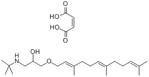 2-Propanol, 1-((1,1-dimethylethyl)amino)-3-((3,7,11-trimethyl-2,6,10-d odecatrienyl)oxy)-, (E,E)-, (Z)-2-butenedioate (1:1) CAS#: 80762-85-2