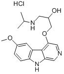 2-Propanol, 1-((6-methoxy-9H-pyrido(3,4-b)indol-4-yl)oxy)-3-((1-methyl ethyl)amino)-, hydrochloride CAS#: 87603-19-8