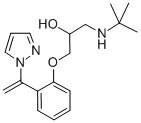 2-Propanol, 3-(tert-butylamino)-1-(6-(1-(1H-pyrazol-1-yl)vinyl)phenoxy )- CAS#: 85127-92-0