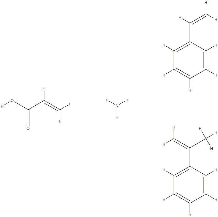 2-Propenoic acid, polymer with ethenylbenzene and (1-methylethenyl)benzene, ammonium salt CAS#: 89678-90-0