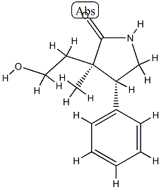 2-Pyrrolidinone,3-(2-hydroxyethyl)-3-methyl-4-phenyl-,(3R,4R)-rel-(9CI) CAS#: 811445-45-1
