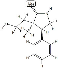 2-Pyrrolidinone,3-(2-hydroxyethyl)-3-methyl-4-phenyl-,(3R,4S)-rel-(9CI) CAS#: 811445-47-3